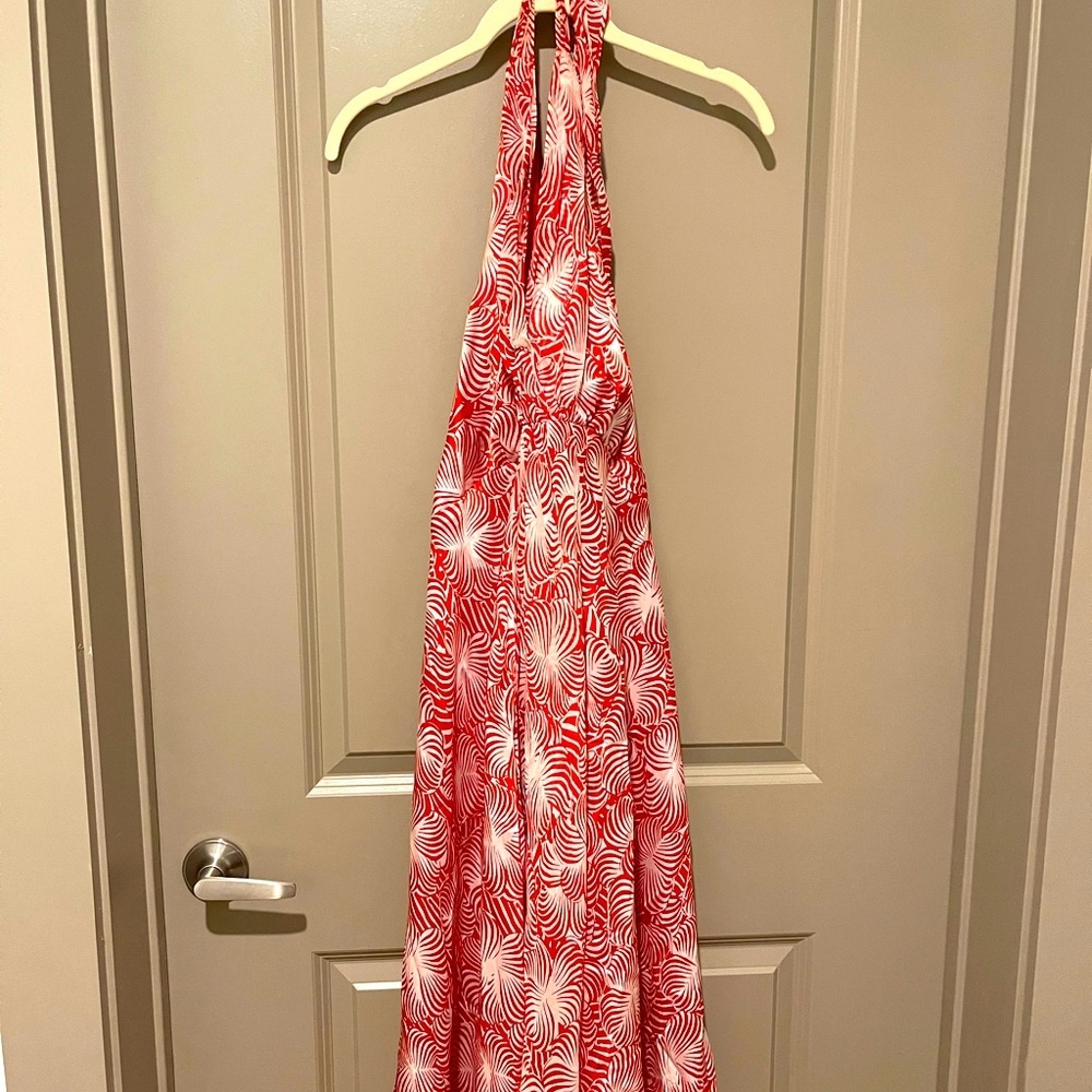Harold’s Vibrant Red Halter dress